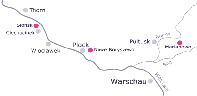 The villages Słońsk, Nowe Boryszewo and Marianowo
